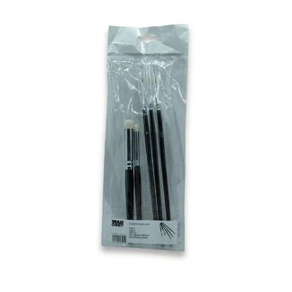 SYNTHETIC STARTER BRUSH SET SIZES 2, 0, 00, MEDIUM & LARGE DRYBRUSH